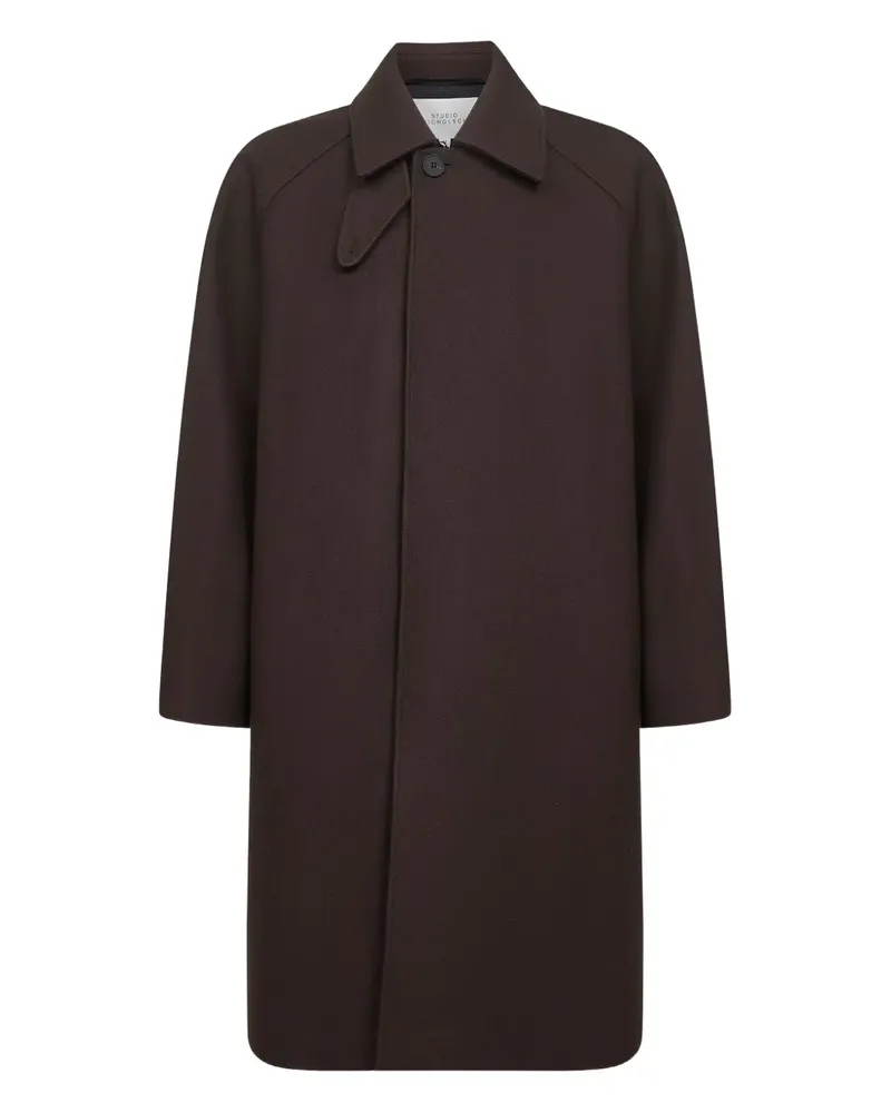 Studio Nicholson Cabo raglan-sleeve coat - Braun Braun