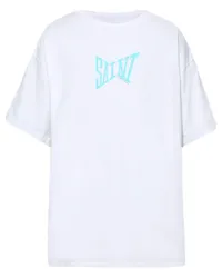 SAINT MXXXXXX T-Shirt mit Logo-Print Weiß