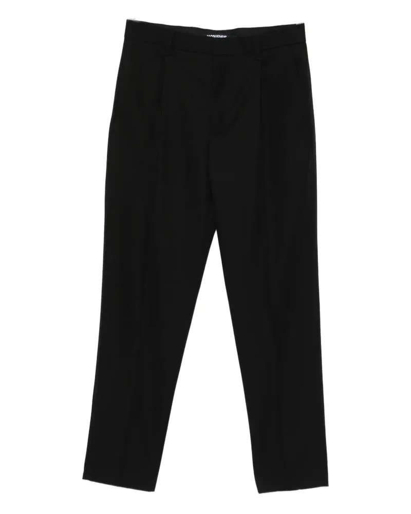 Jacquemus Hose mit Falten - Schwarz Schwarz