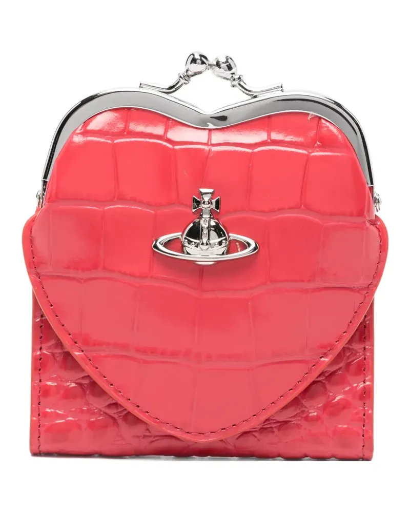 Vivienne Westwood Portemonnaie mit Herzform - Rosa Rosa