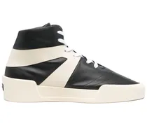 Sneakers aus Leder - Schwarz