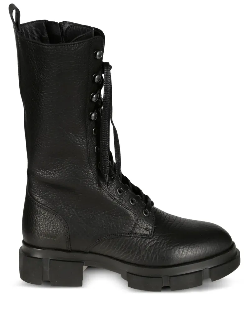 Copenhagen Bikerstiefel mit Schnürung - Schwarz Schwarz