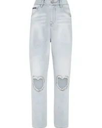 Philipp Plein Gerade Jeans Blau