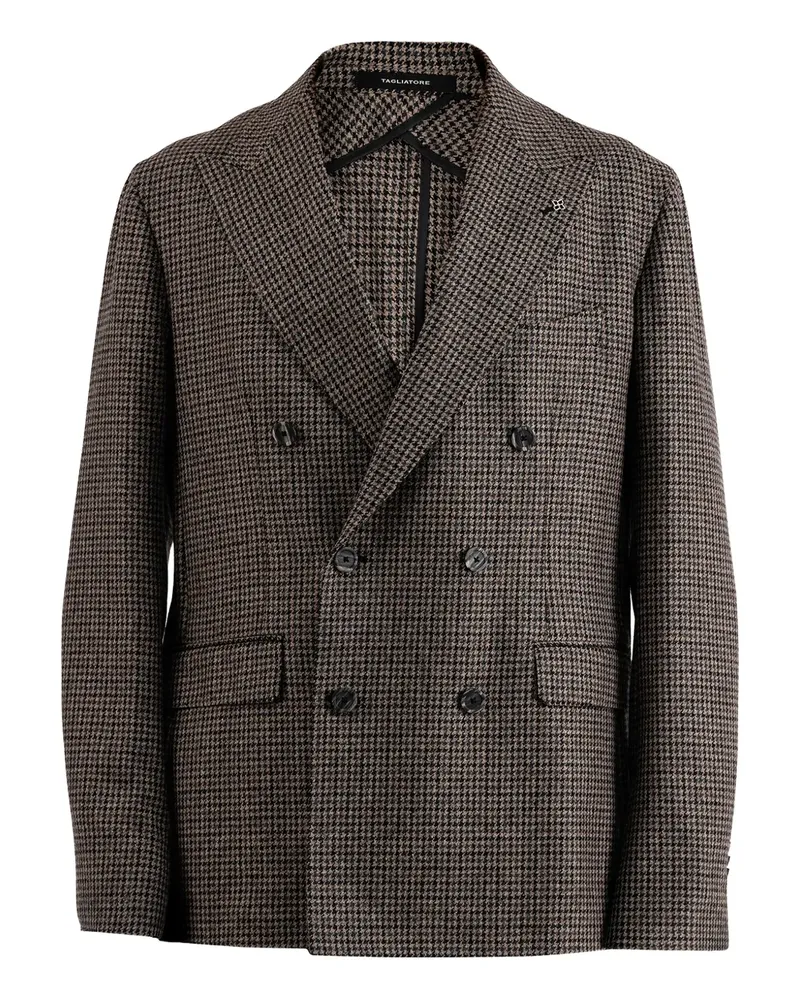 Tagliatore Doppelreihige Jacke - Braun Braun