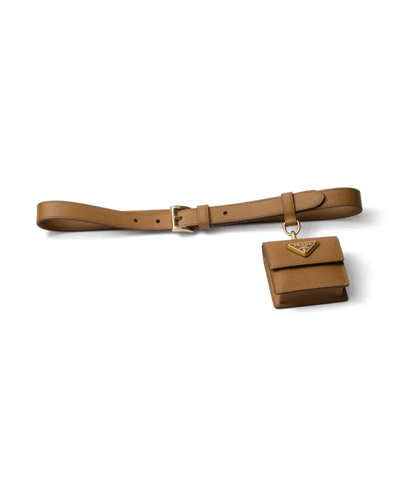 Prada Gürtel aus Saffiano-Leder - Braun Braun