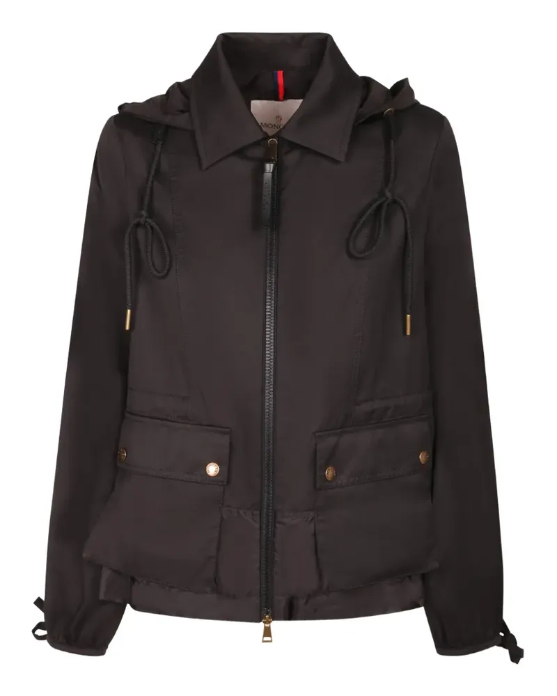 Moncler Daunenjacke mit Kapuze - Schwarz Schwarz