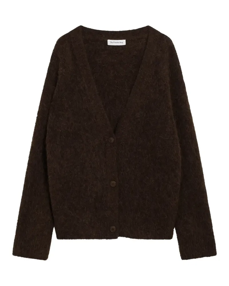 FRANKIE Shop Elland Cardigan im Oversized-Look - Braun Braun