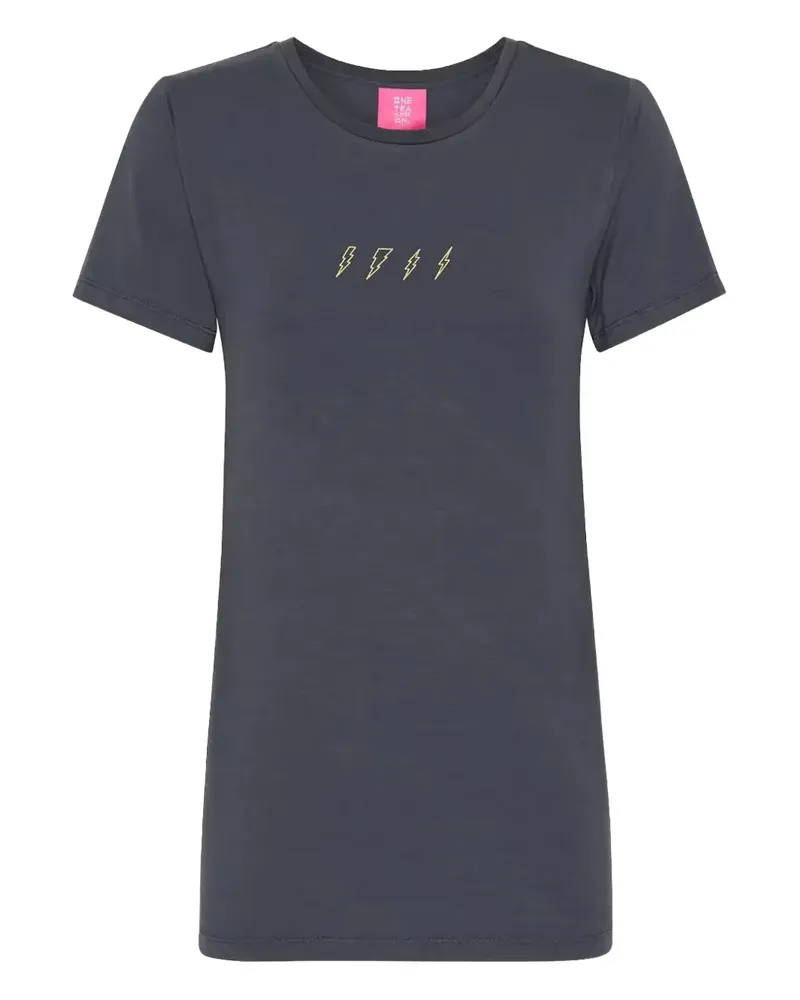 One Teaspoon Lightning-print T-shirt - Grau Grau