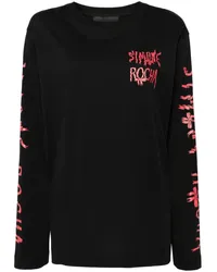 Simone Rocha T-Shirt mit Logo-Print Schwarz