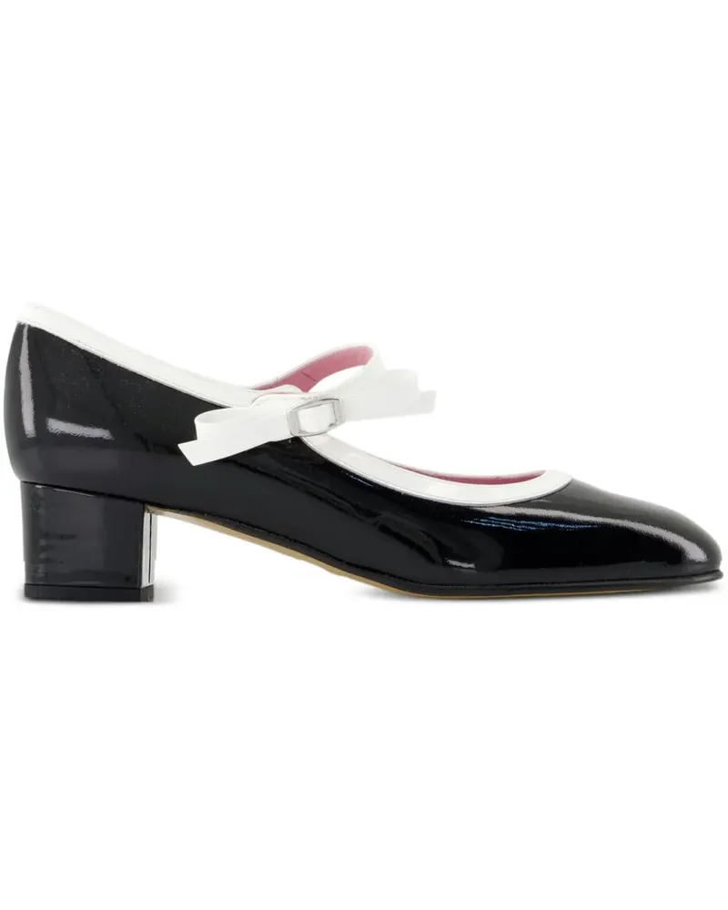 Carel Kina Pumps aus Lackleder - Schwarz Schwarz