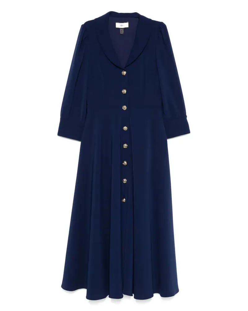 NISSA Geknöpftes Midikleid - Blau Blau
