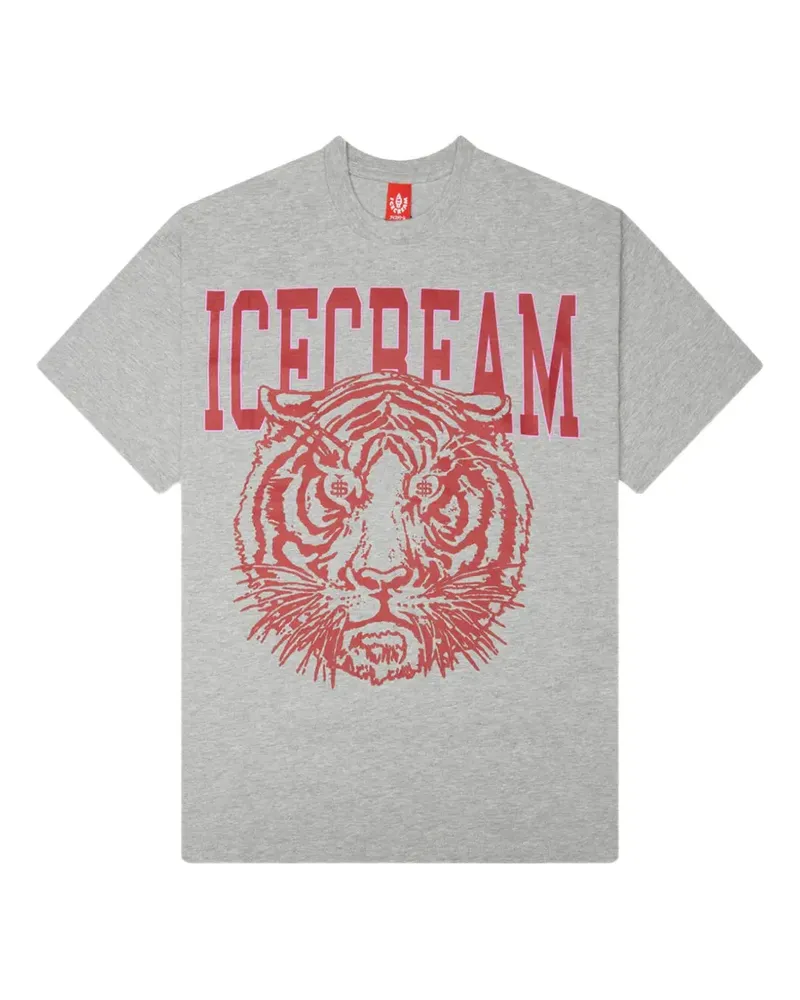 ICECREAM T-Shirt mit Logo-Print - Grau Grau