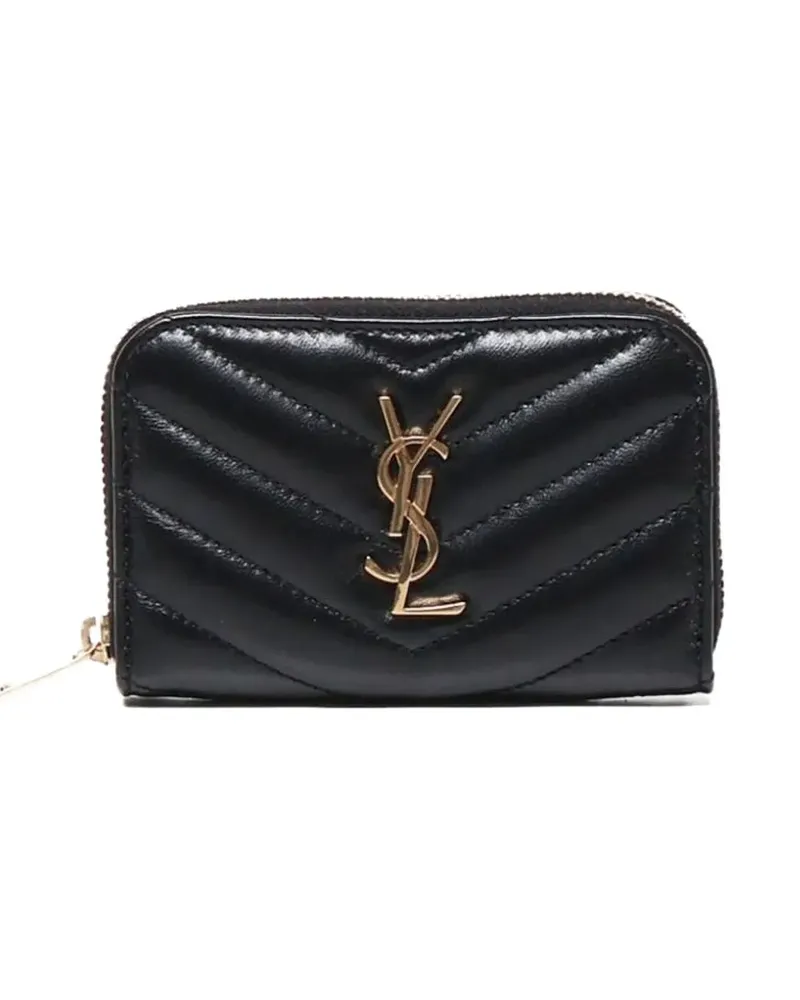 Saint Laurent Cassandre Matelassé-Portemonnaie - Schwarz Schwarz