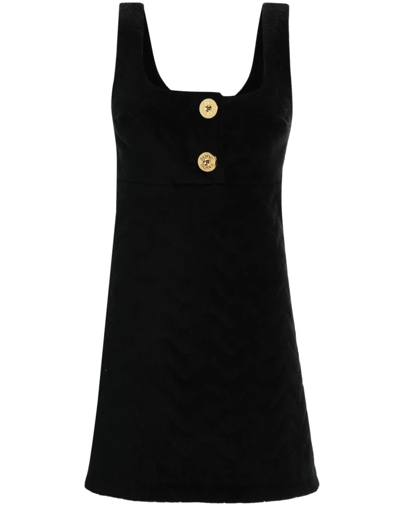 Patou Gestepptes Minikleid - Schwarz Schwarz