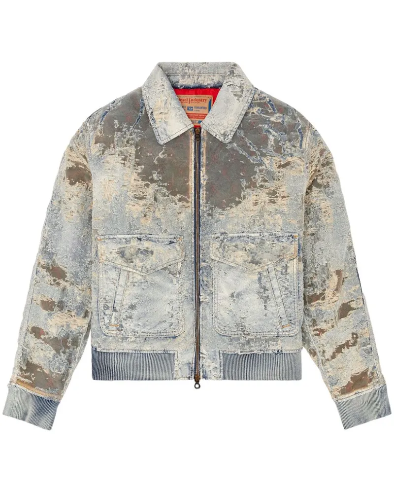 Diesel D-Muddy Jacke - Blau Blau