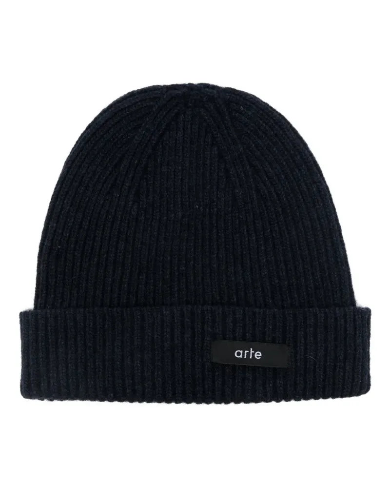 Arte Antwerp Gerippte Beanie - Blau Blau