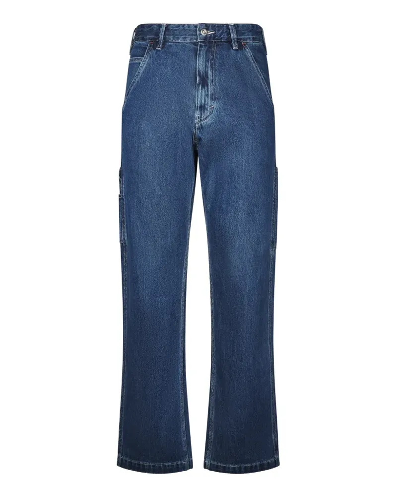 Roy Roger's Workwear washed-finish jeans - Blau Blau