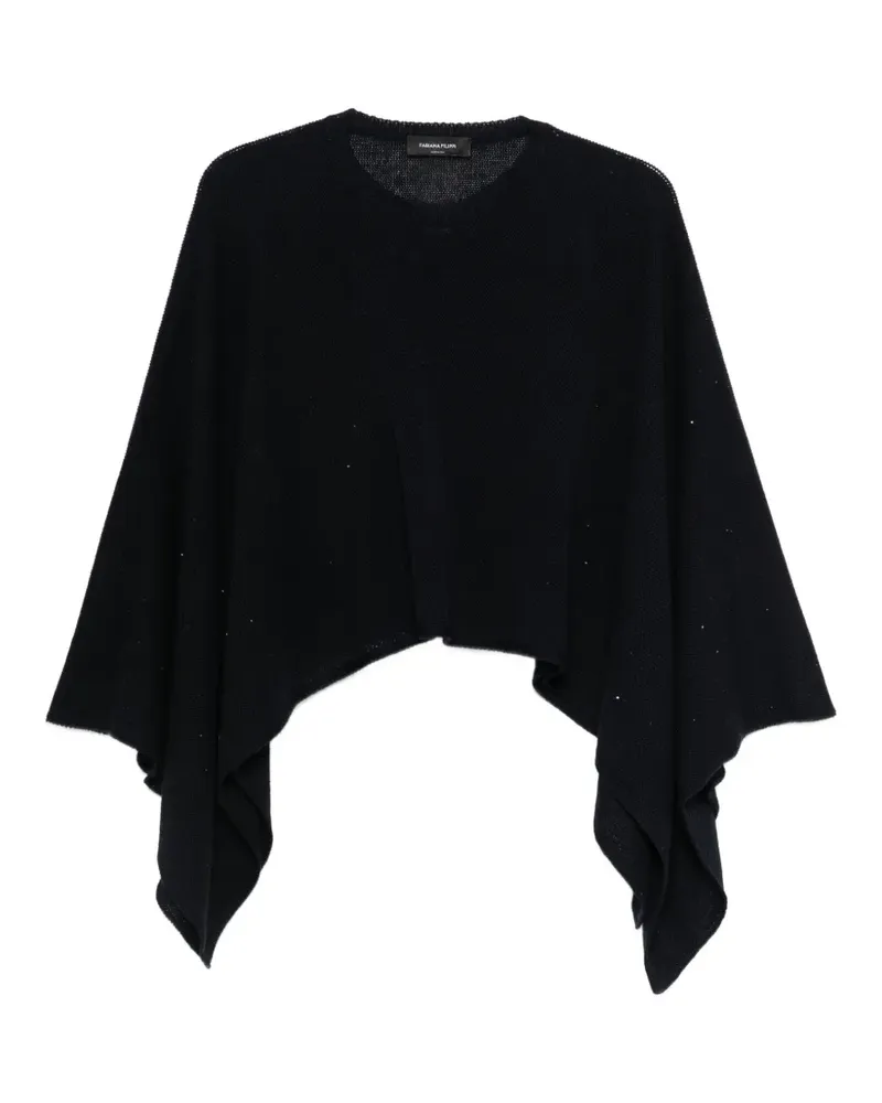 Fabiana Filippi Verzierter Strickschal - Blau Blau