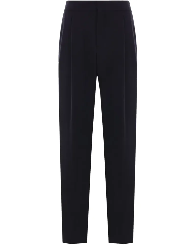 Giorgio Armani Wollkrepphose mit Falten - Blau Blau