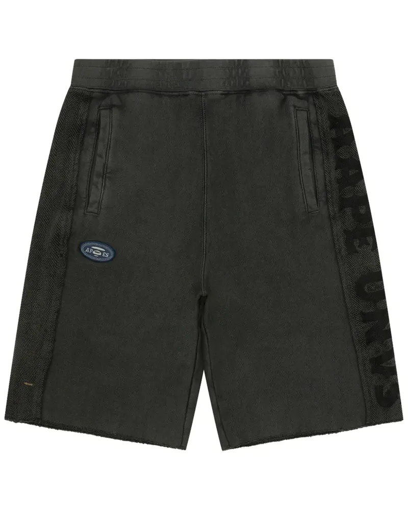 BAPE Shorts mit Logo-Patch - Schwarz Schwarz