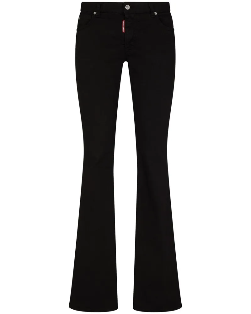 Dsquared2 Ausgestellte Jeans - Schwarz Schwarz