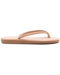 Ancient Greek Sandals Flip-Flops mit geflochtenen Riemen Nude