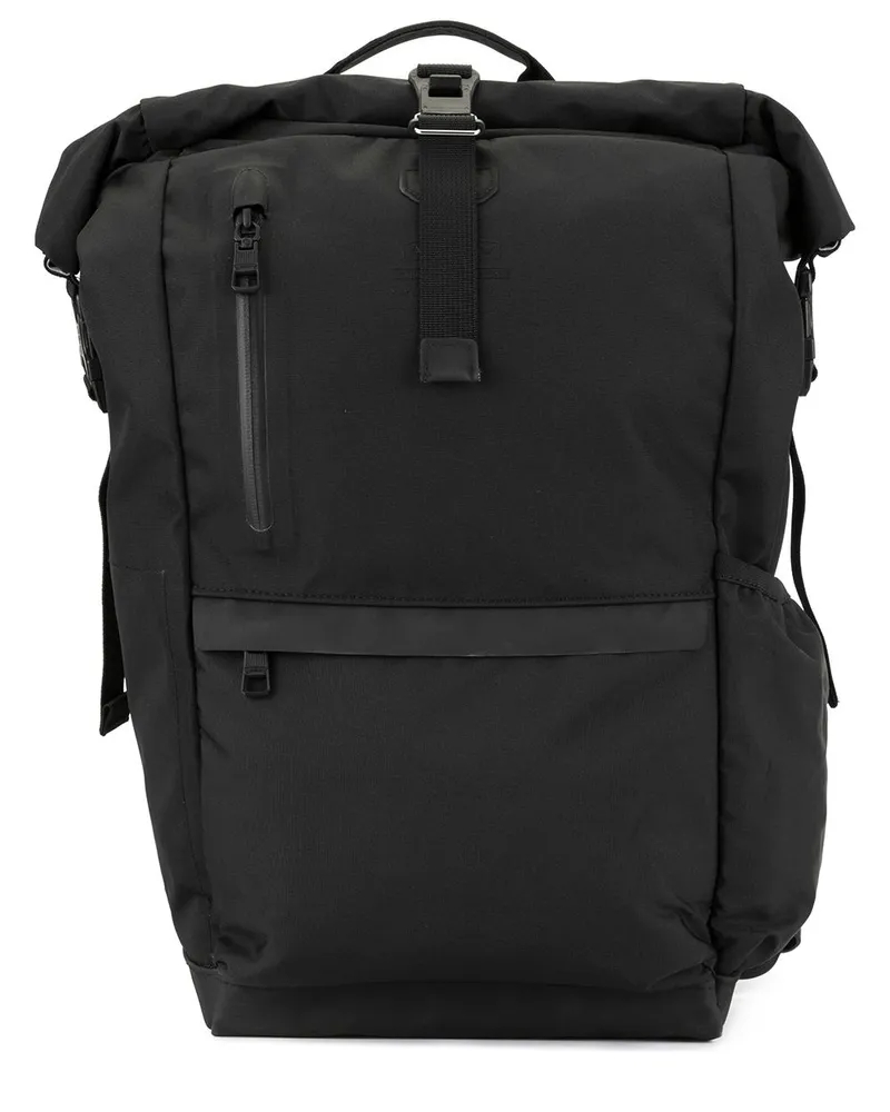 AS2OV Rucksack mit Rollverschluss - Schwarz Schwarz