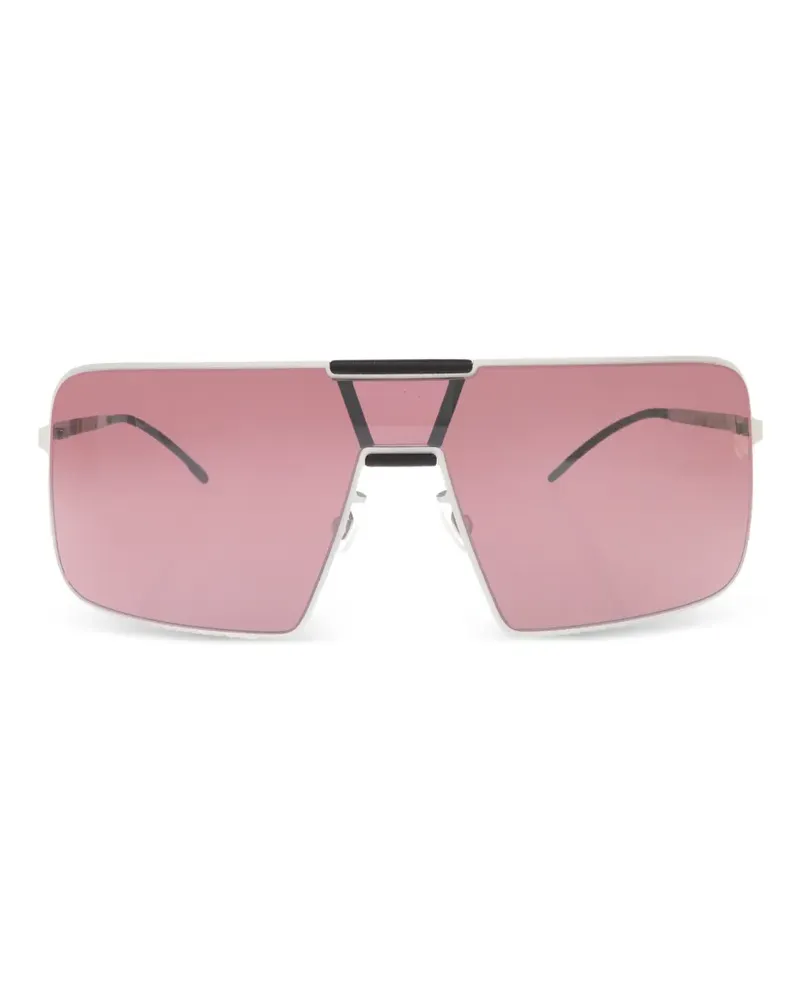 Mykita x Rimowa MR004 Sonnenbrille mit geometrischem Gestell - Silber Silber