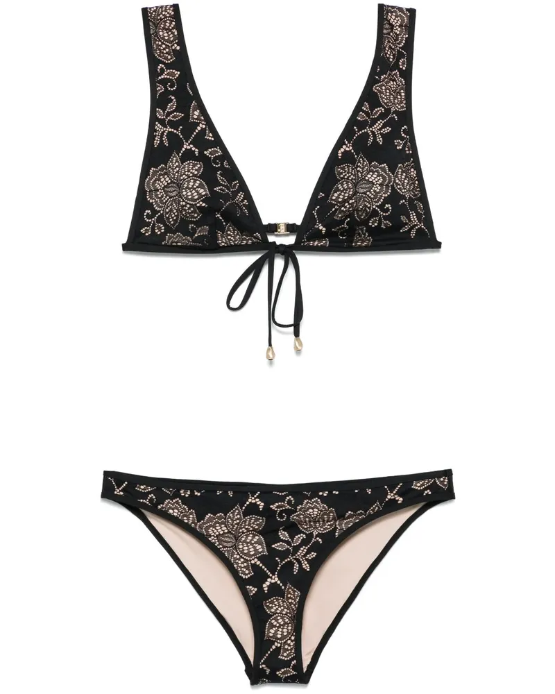 Zimmermann Tallow Lace Bikini - Schwarz Schwarz