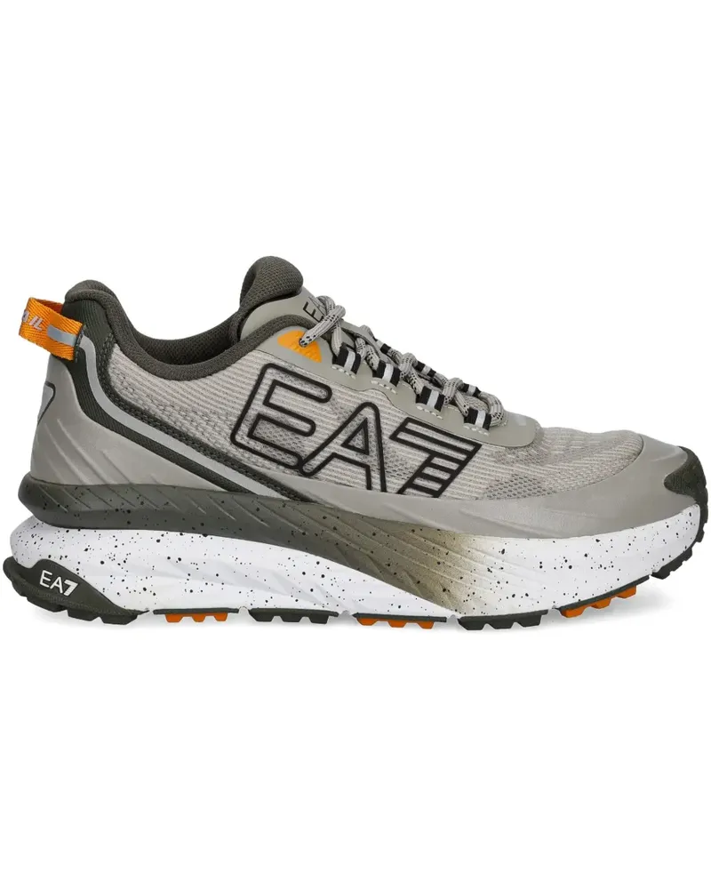 EA7 Sneakers mit Logo-Print - Grau Grau