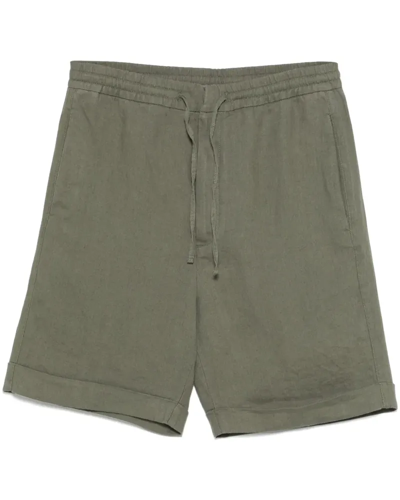Canali Shorts aus Leinen - Grün Grün