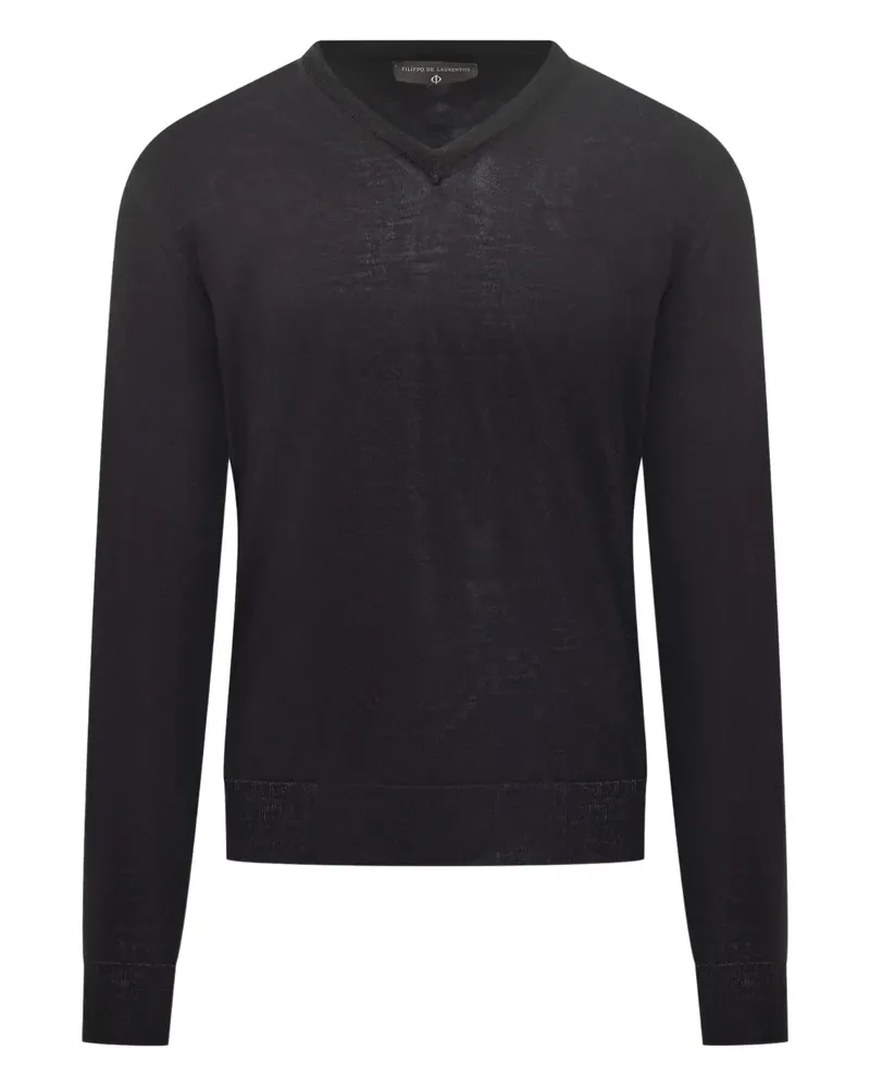 Filippo de Laurentiis V-neck sweater - Blau Blau