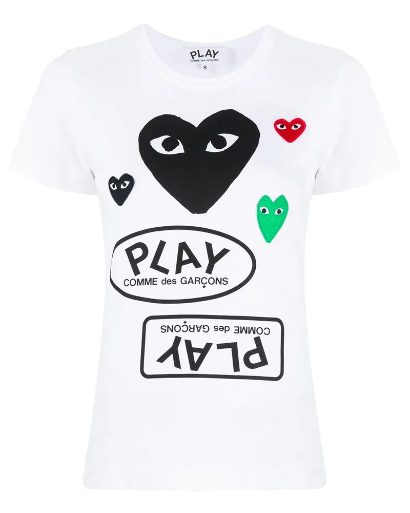 Comme des Garçons T-Shirt mit Logo - Weiß Weiß