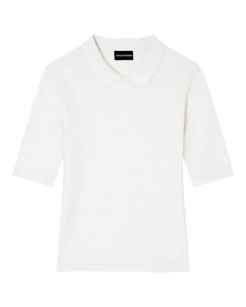 Emporio Armani T-Shirt mit Polokragen - Weiß Weiß