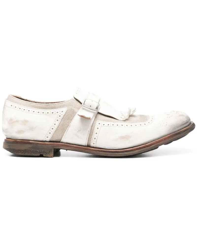 Church's Monk-Schuhe im Distressed-Look - Weiß Weiß