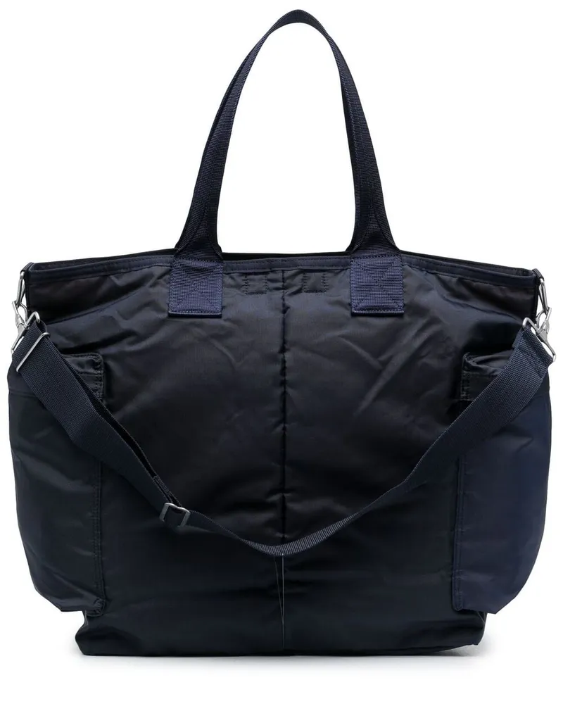 PORTER-YOSHIDA & CO Handtasche mit Logo-Patch - Blau Blau