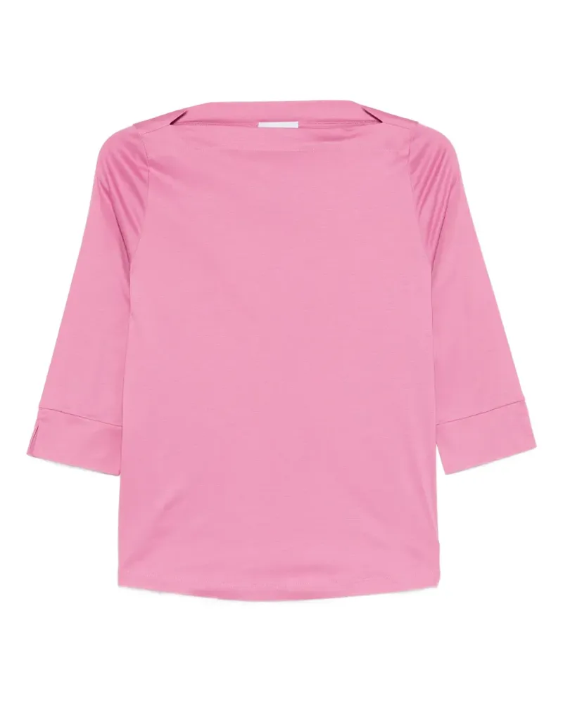 Arovescio boat-neck T-shirt - Rosa Rosa