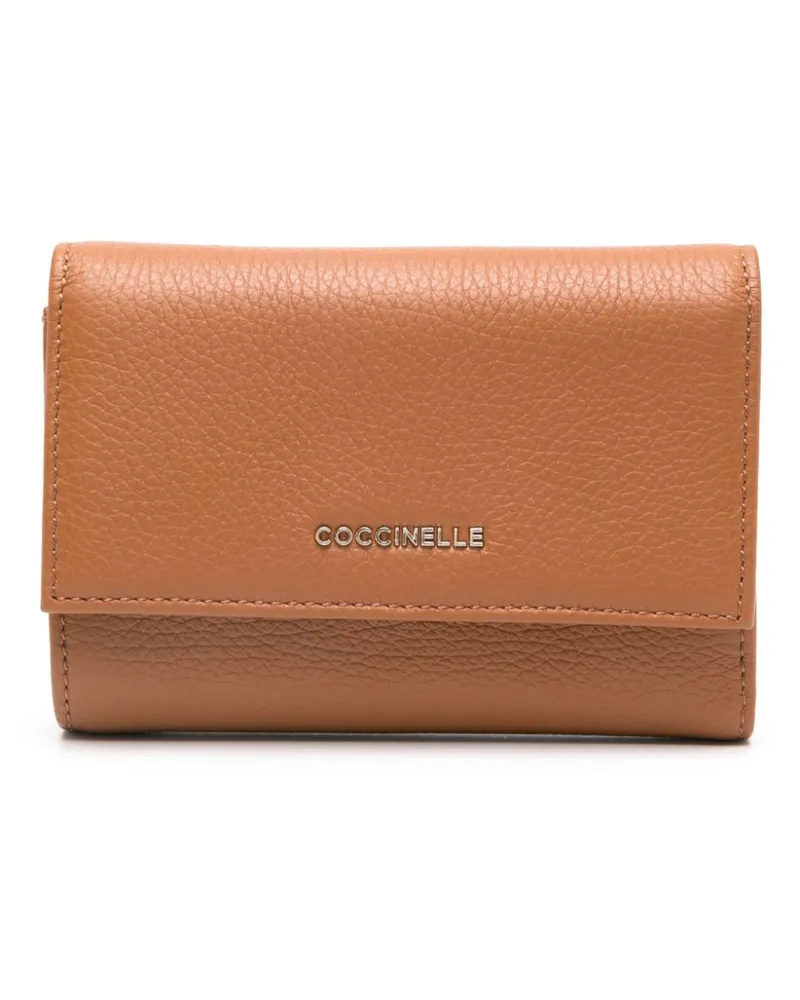 Coccinelle Metallic Soft Portemonnaie - Braun Braun