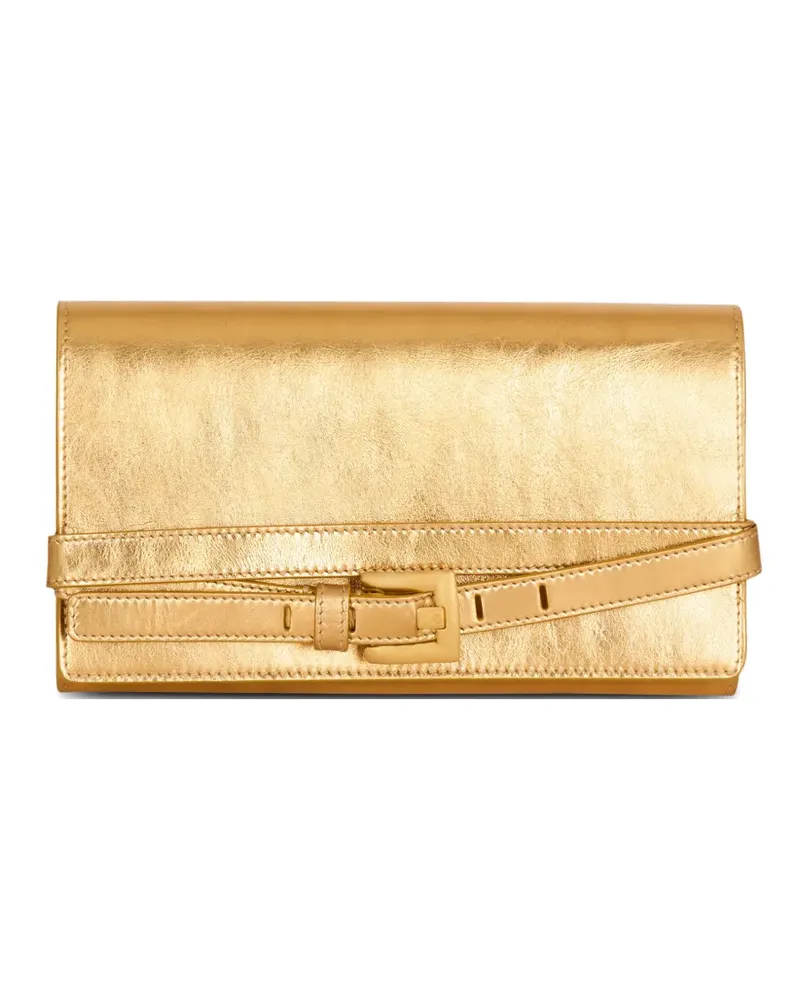 Balmain Shuffle buckle cross body bag - Gold Gold