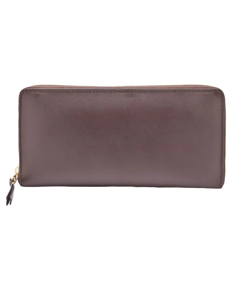 Comme des Garçons Classic Plain' Portemonnaie mit Reißverschluss - Braun Braun