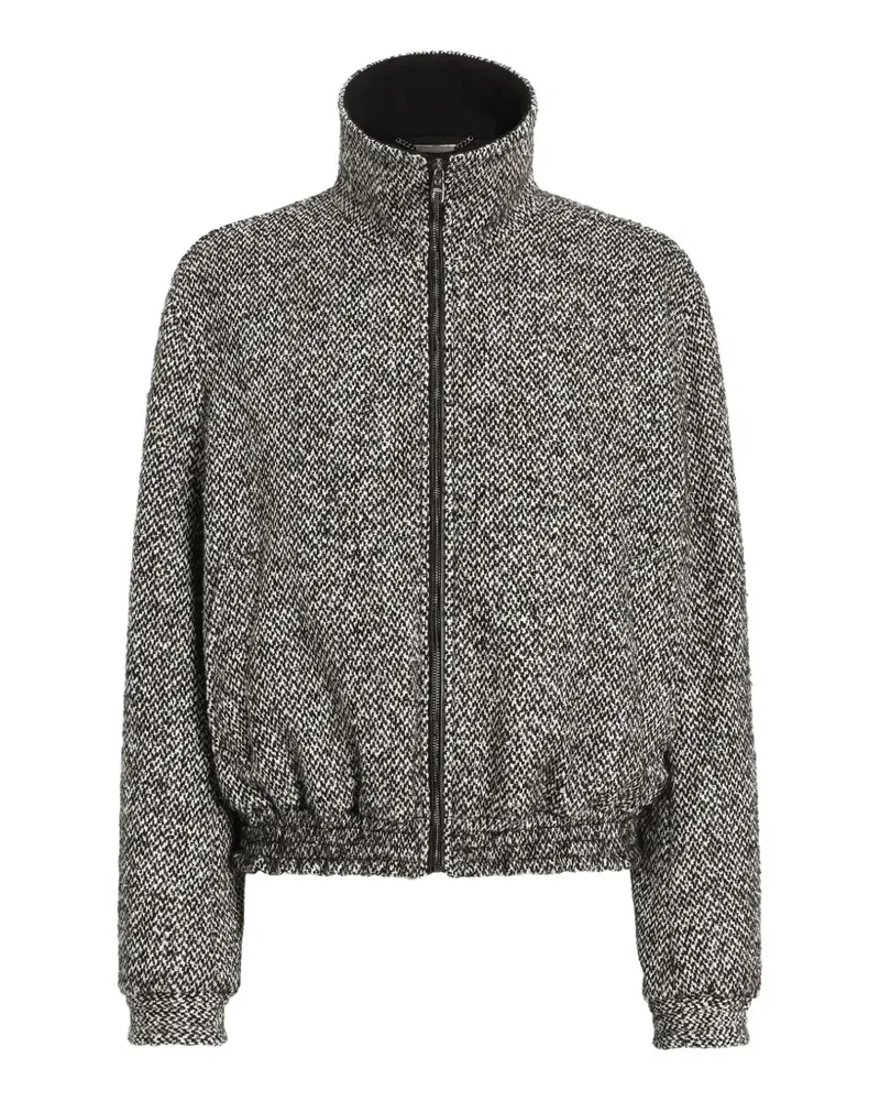 Dolce & Gabbana Bomberjacke mit Zickzackmuster - Grau Grau