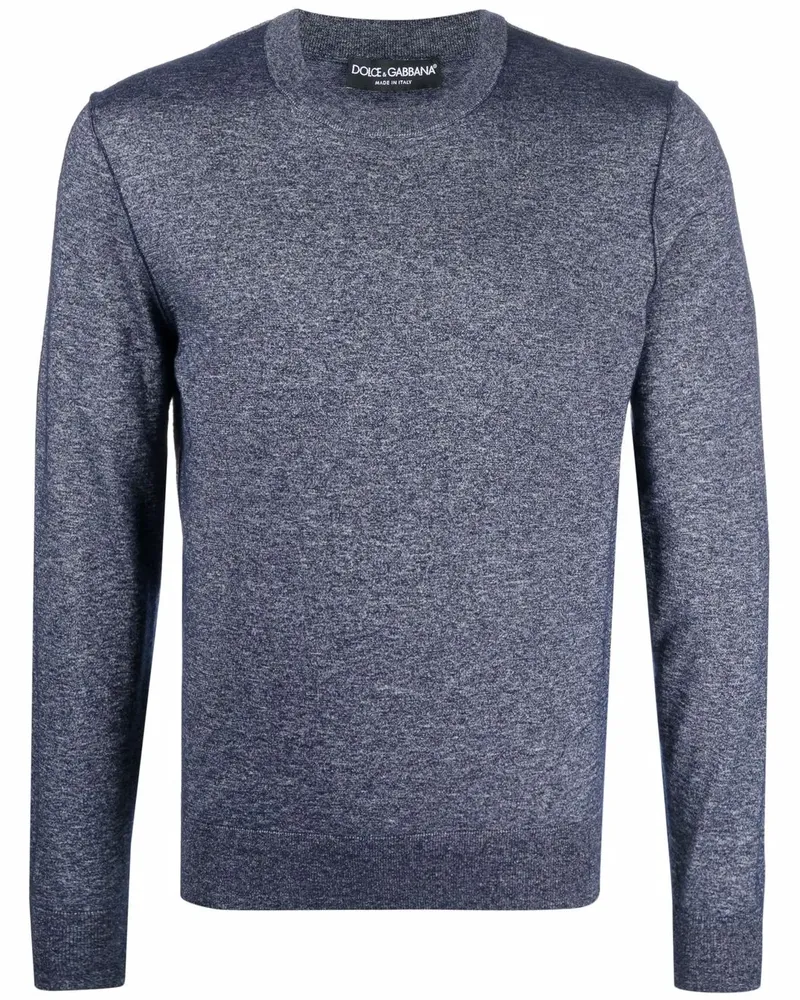 Dolce & Gabbana Pullover aus Seiden-Kaschmirgemisch - Blau Blau