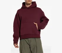 Hoodie mit Logo-Stickerei - Rot