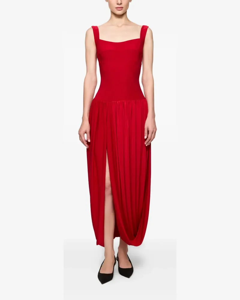 ATU Body Couture Midikleid mit U-Ausschnitt - Rot Rot