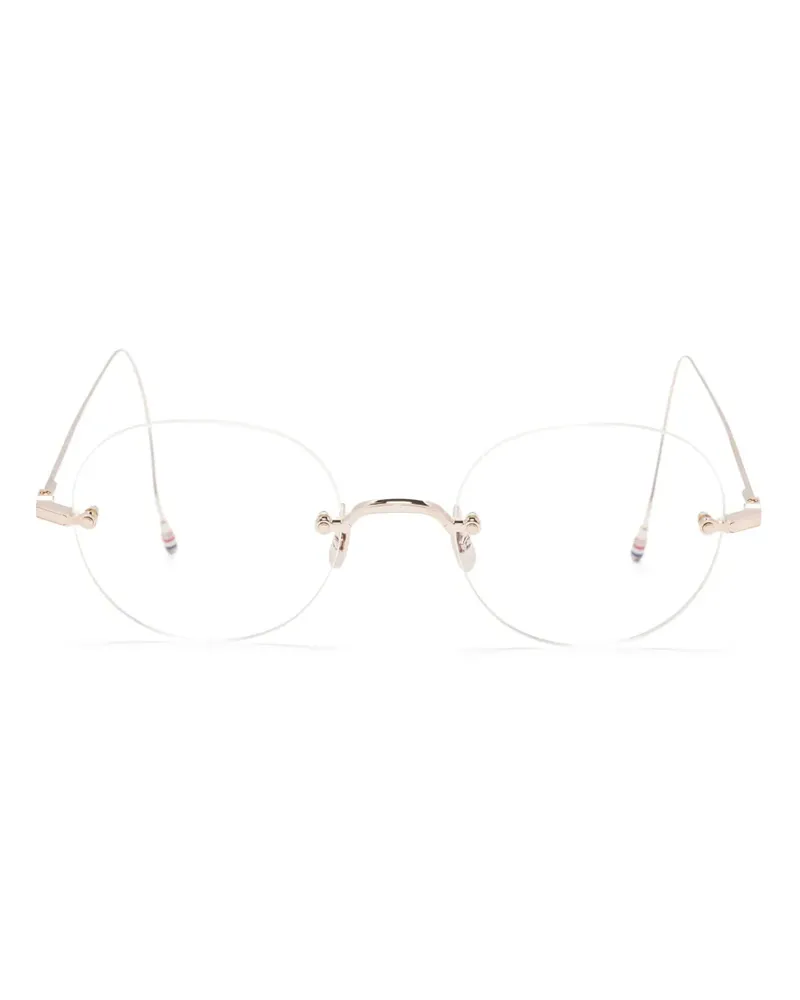 Thom Browne Brille mit rundem Gestell - Silber Silber