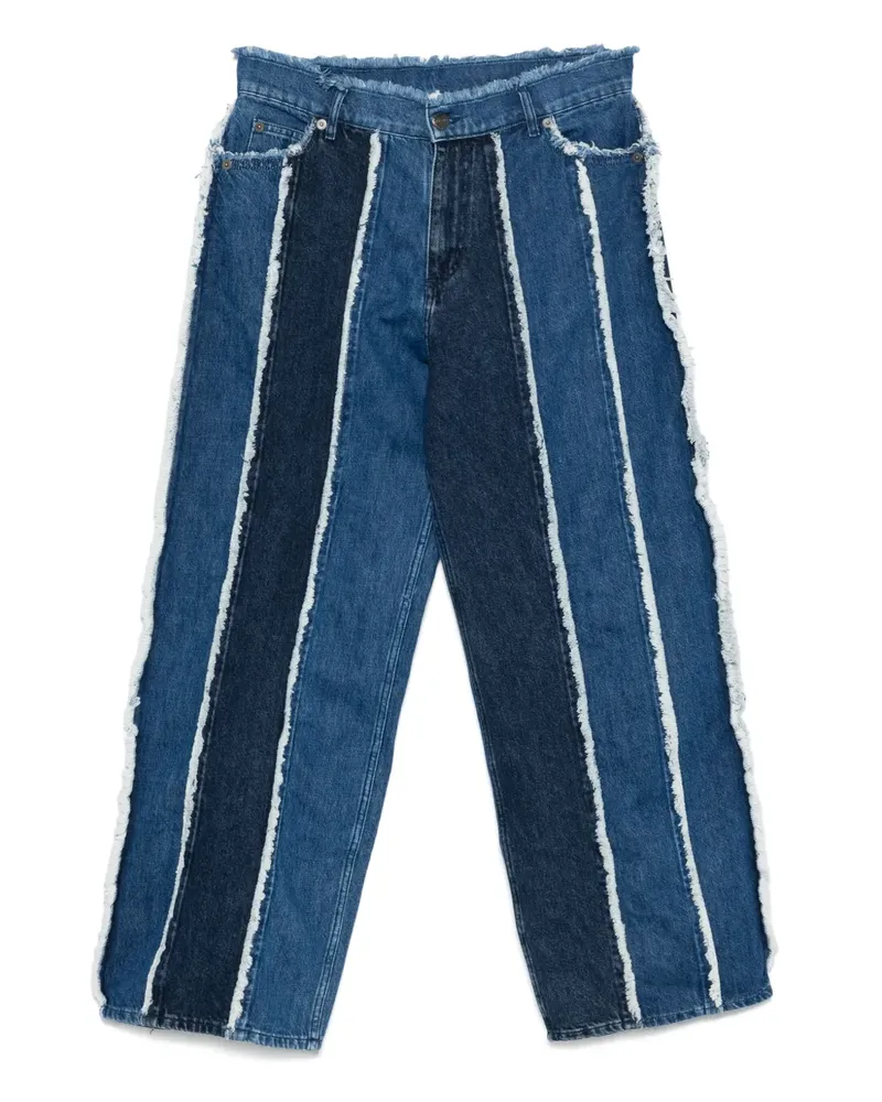 Charles Jeffrey Loverboy Ausgefranste Jeans - Blau Blau