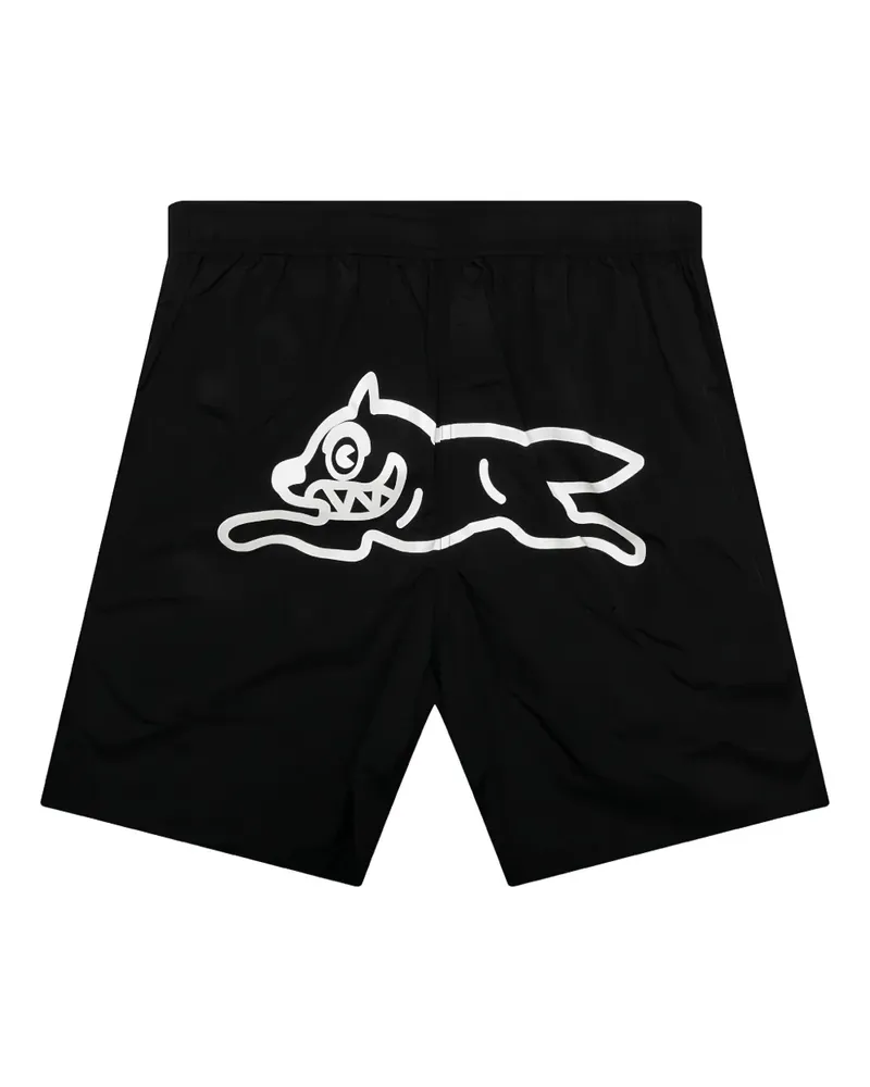 ICECREAM dog-print shorts - Schwarz Schwarz