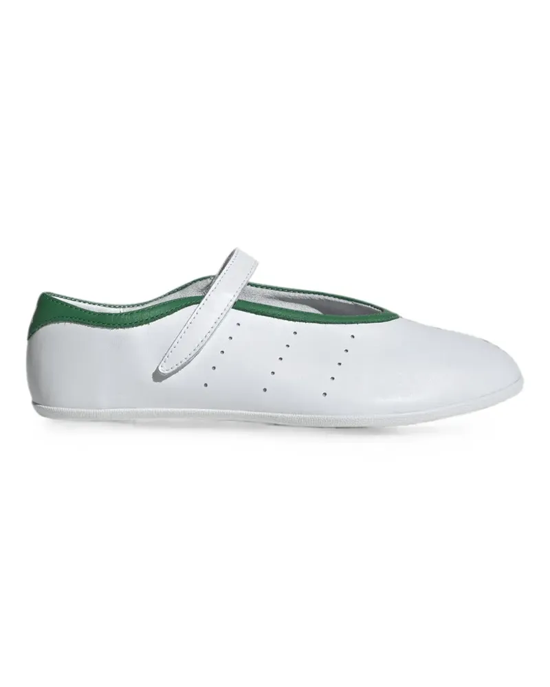 adidas Stan Smith perforated ballet flats - Weiß Weiß