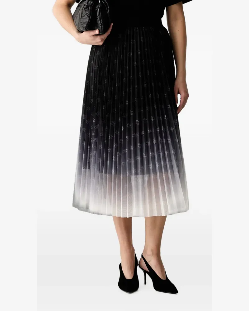 Karl Lagerfeld Rock mit Falten - Schwarz Schwarz