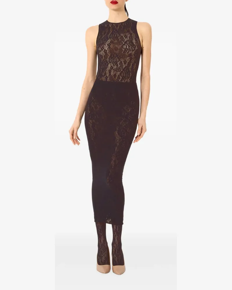 Wolford Infinite Rose Body mit Blumenmuster - Braun Braun
